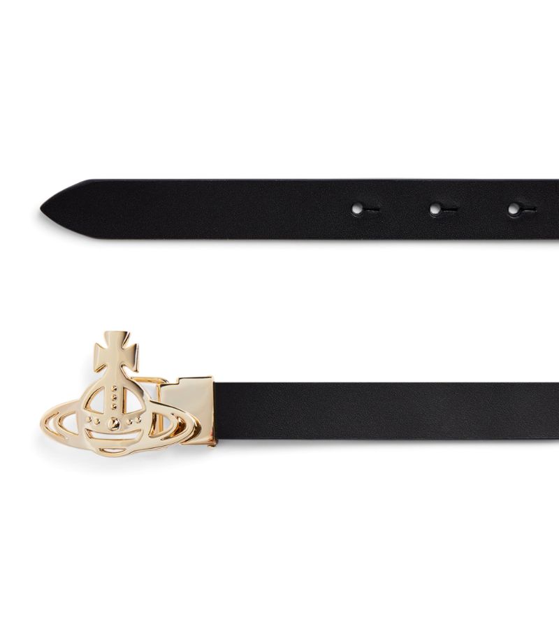 DÂY LƯNG VIVIENNE WESTWOOD  Leather Orb Belt 3CM