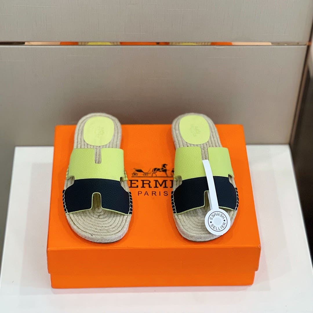 DÉP HERMES ANTIGUA ESPADRILLE SANDAL AAA
