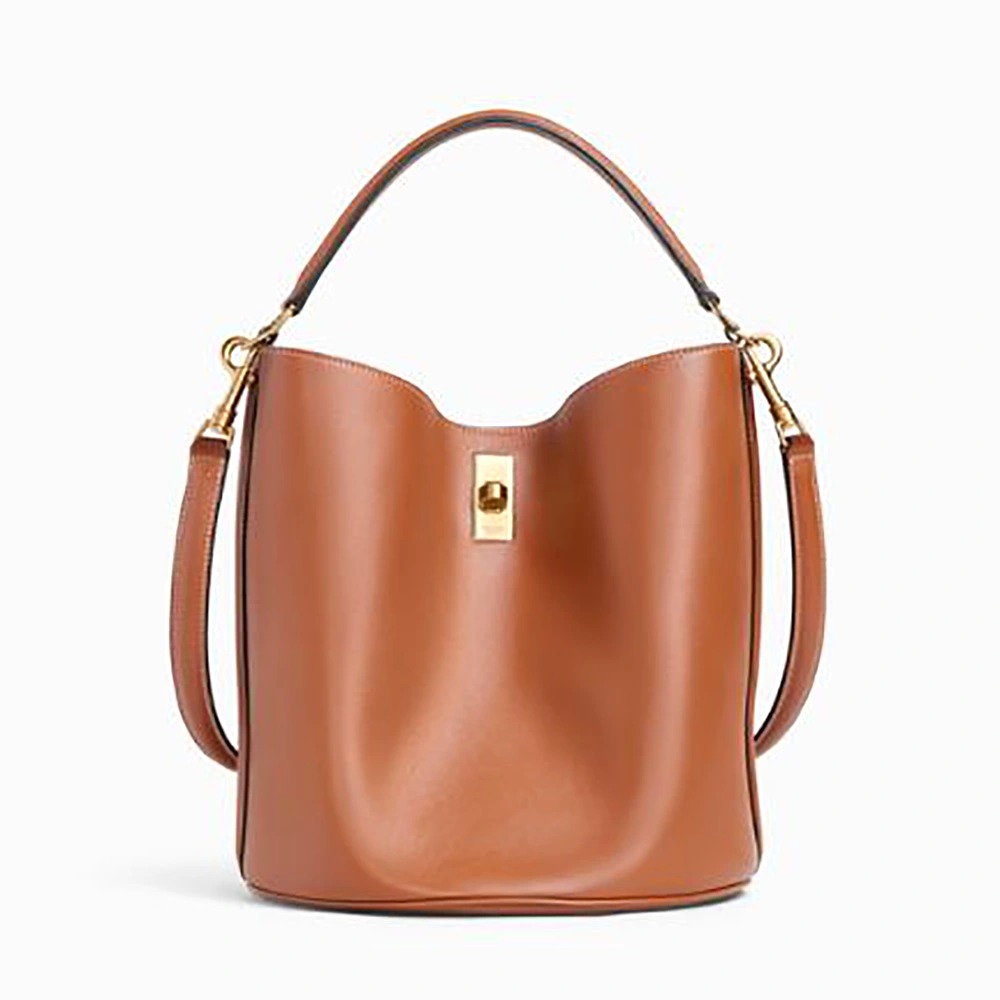 TÚI Celine Women Bucket 16 Bag in Smooth Calfskin-Brown