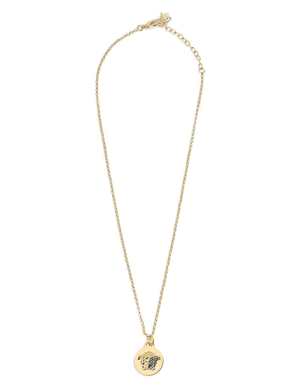 DÂY Versace Medusa brass pendant necklace