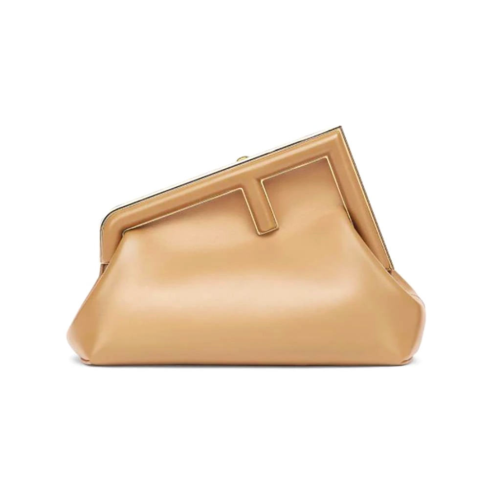 TÚI Fendi Women First Small Beige Leather Bag