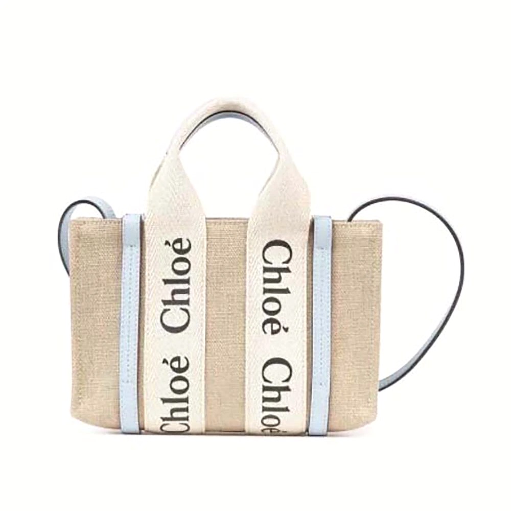TÚI Chloe Women Mini Woody Tote Bag-Blue
