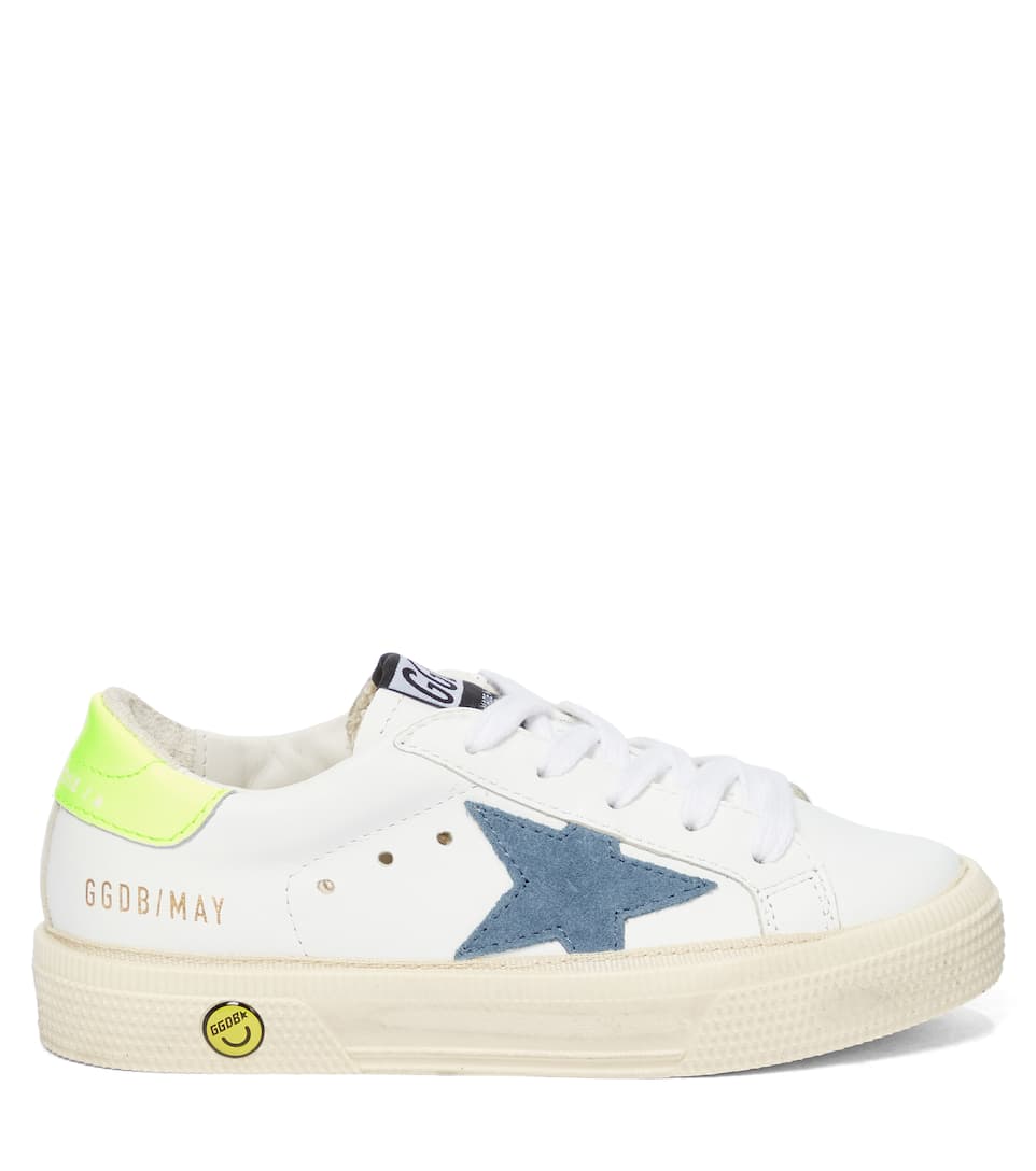 GIÀY GOLDEN GOOSE KIDS May leather sneakers