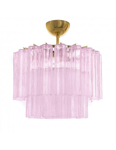 ĐÈN CHÙM Glass Pink Polar Star