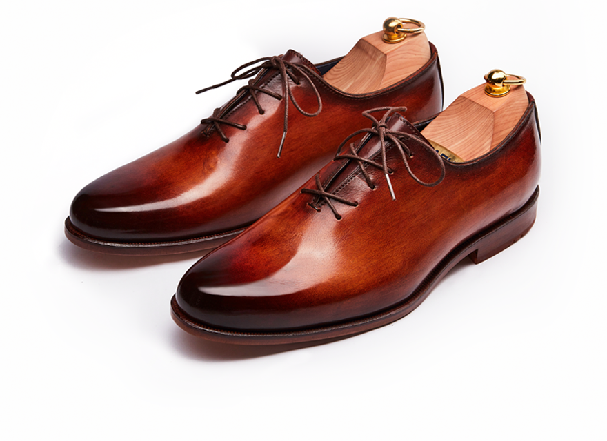 HENDERSON SHOES PERSONALIZATION BROWN ITALIA PAINTING HANDCRAFTED SHOES