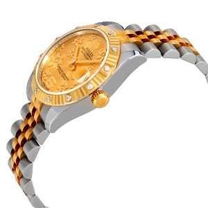 ĐỒNG HỒ ROLEX Datejust 31 Champagne Floral Dial Automatic Ladies Steel and 18 kt Gold