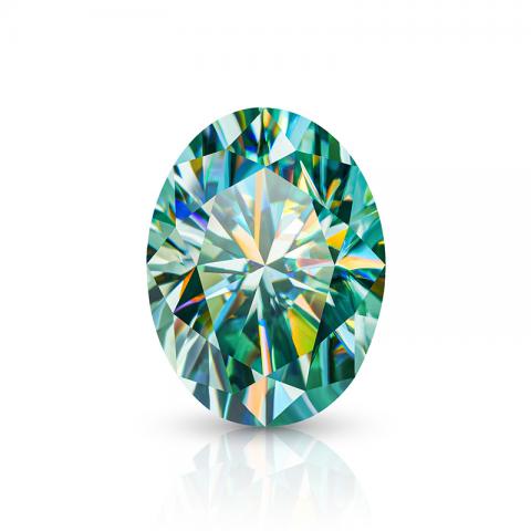 KIM MOISSANITE Màu xanh lam VVS1 Oval Cut Moissanite Loose(giá liên hệ)