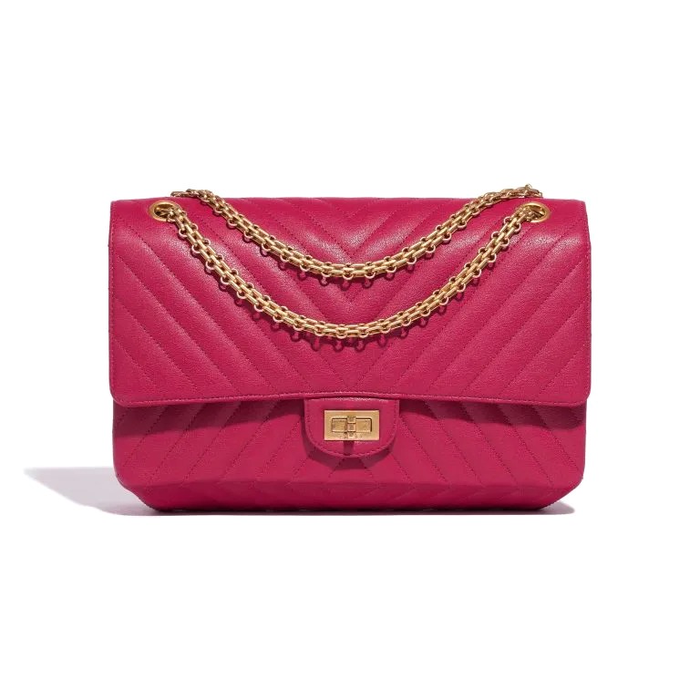 TÚI Chanel 2.55 Reissue 226 Calf Pink Blue