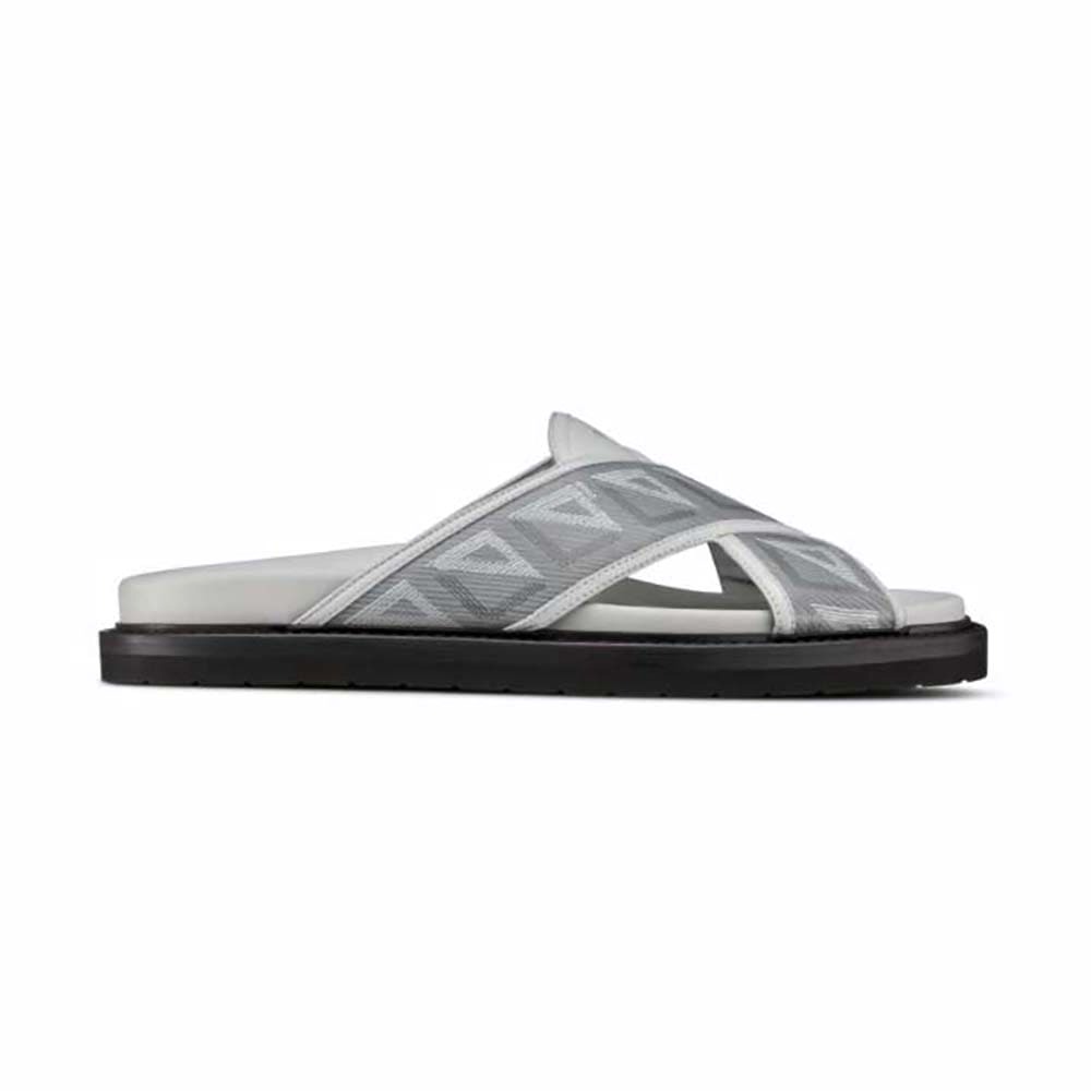 DÉP SANDAL DIOR Aqua Sandal Dior Grey CD Diamond Canvas