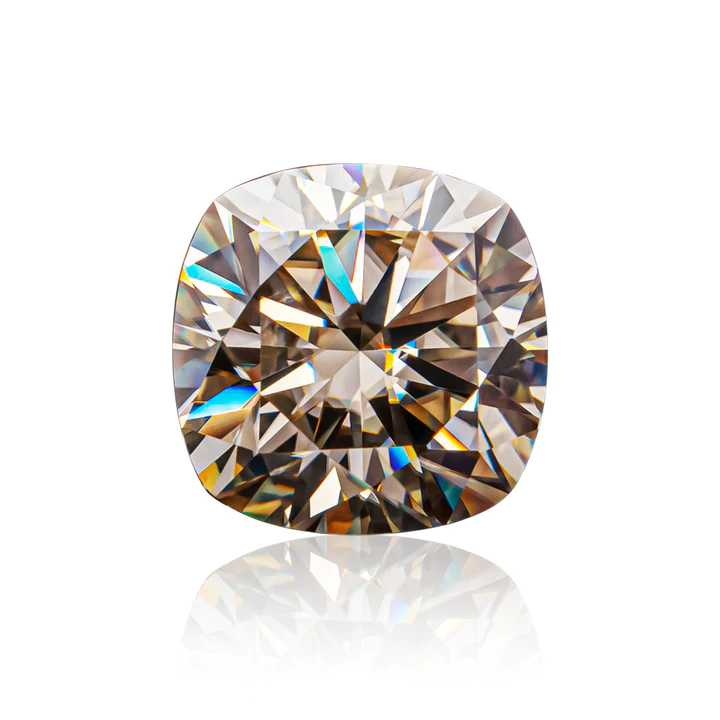 KIM CƯƠNG Cushion Cut Natural Yellow Loose Moissanite Stone