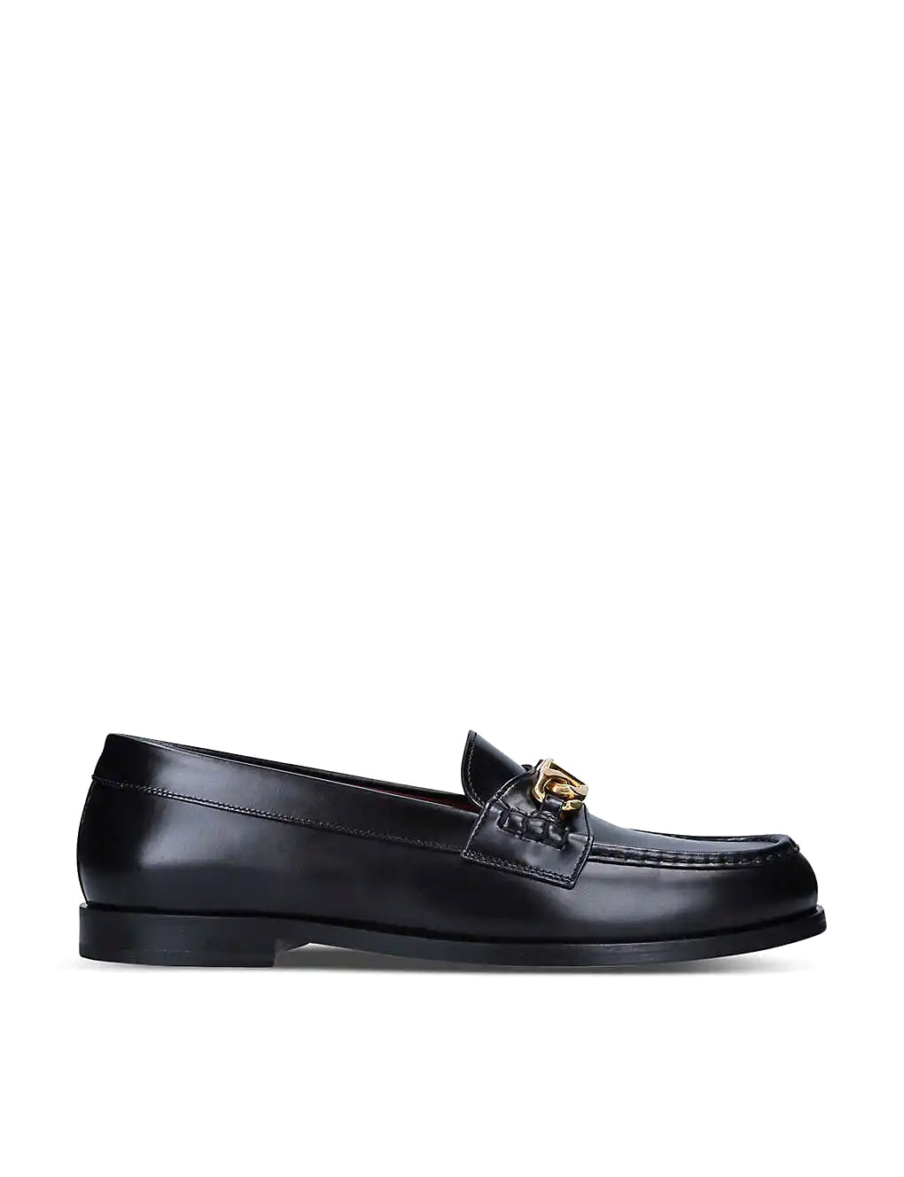 GIÀY VALENTINO GARAVANI Chainlord logo-chain leather loafers