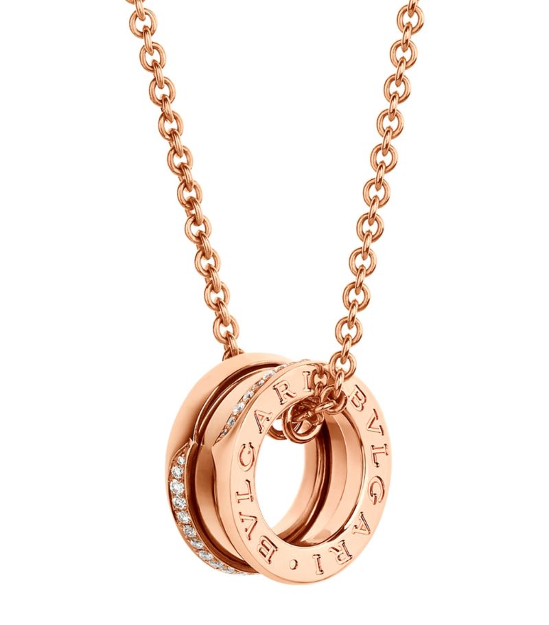 Vòng cổ BVLGARI Rose Gold B.Zero1 Necklace vàng hồng 18K