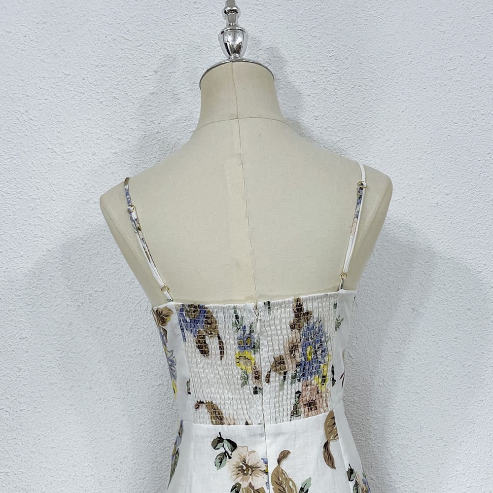 VÁY ZIMMERMANN Vintage Flower Short Sleeve Long Dress High Classy