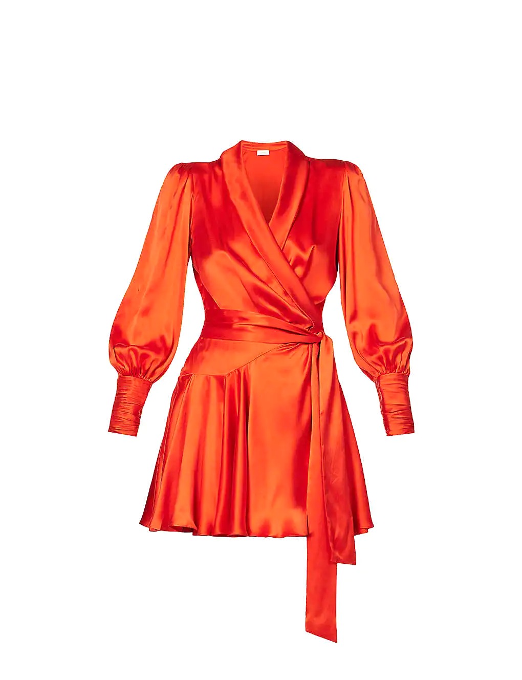 VÁY ZIMMERMANN Plunge-neck wrap-over silk mini dress