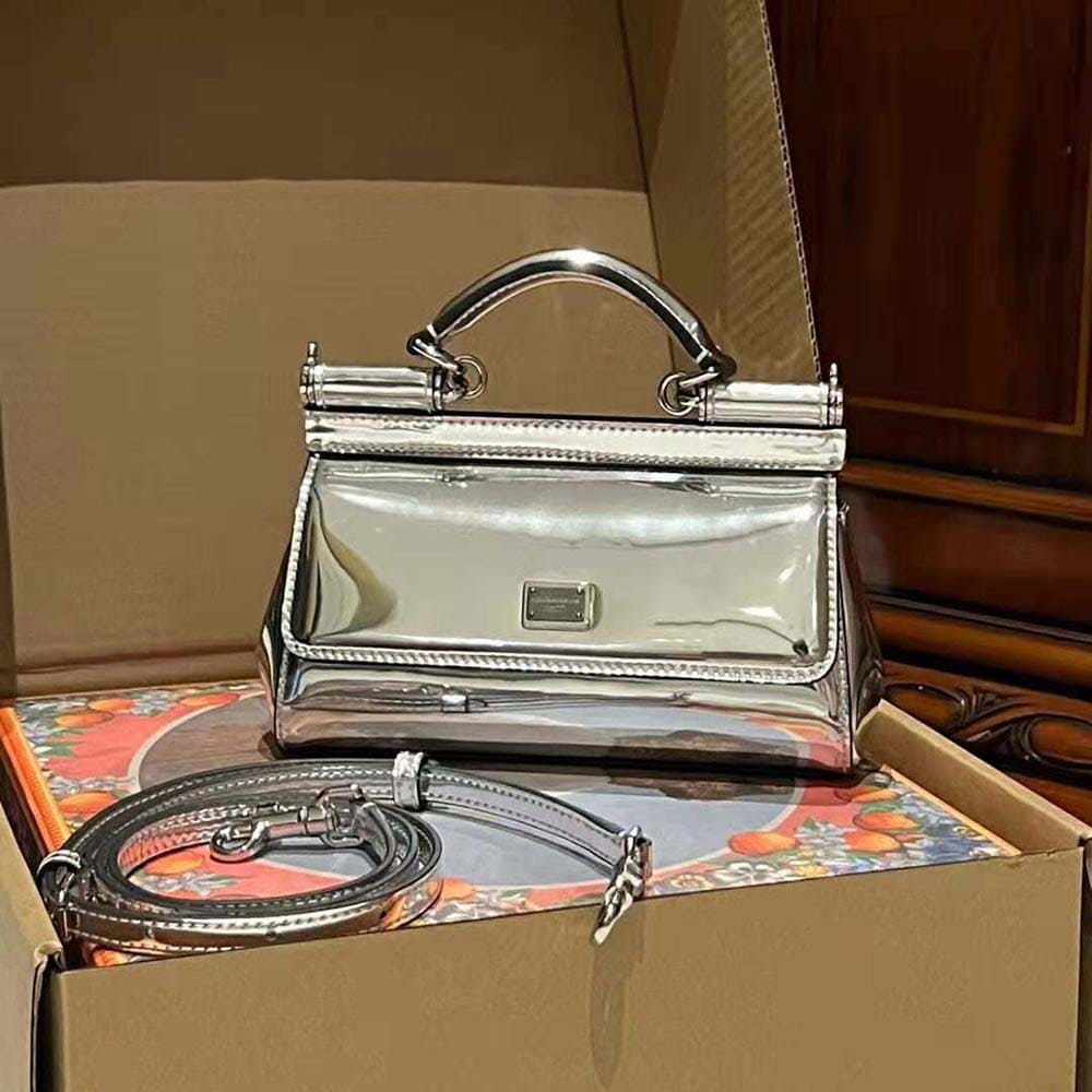 TÚI Dolce Gabbana D&G Women Small Sicily Handbag-Silver