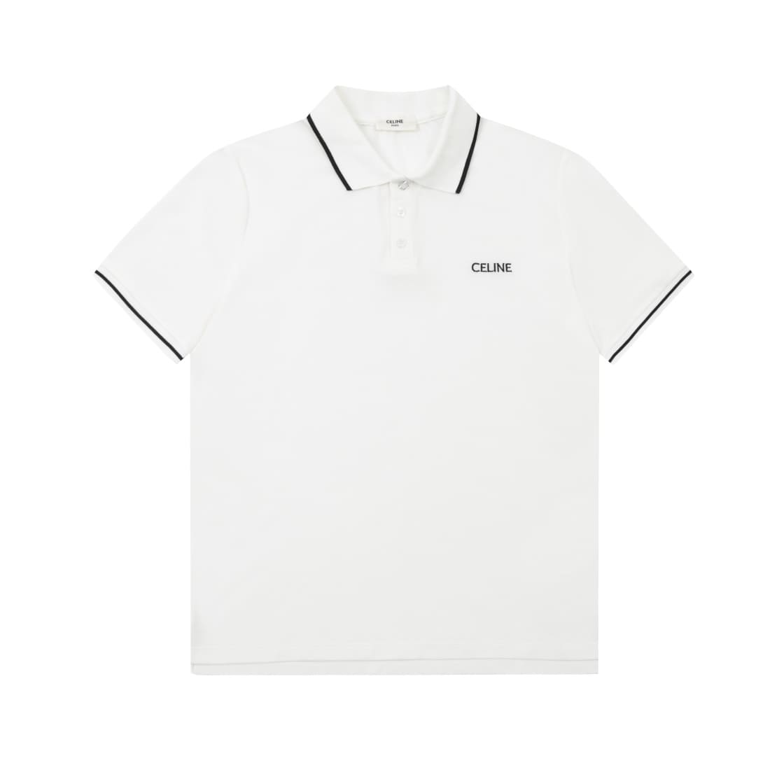 ÁO CELINE POLO SHIRT MÀU TRẮNG UNISEX