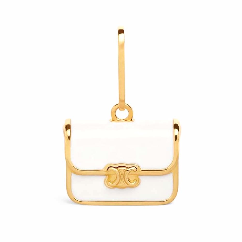 DÂY Celine Women Separables Triomphe Bag Pendant in Brass with Gold Finish