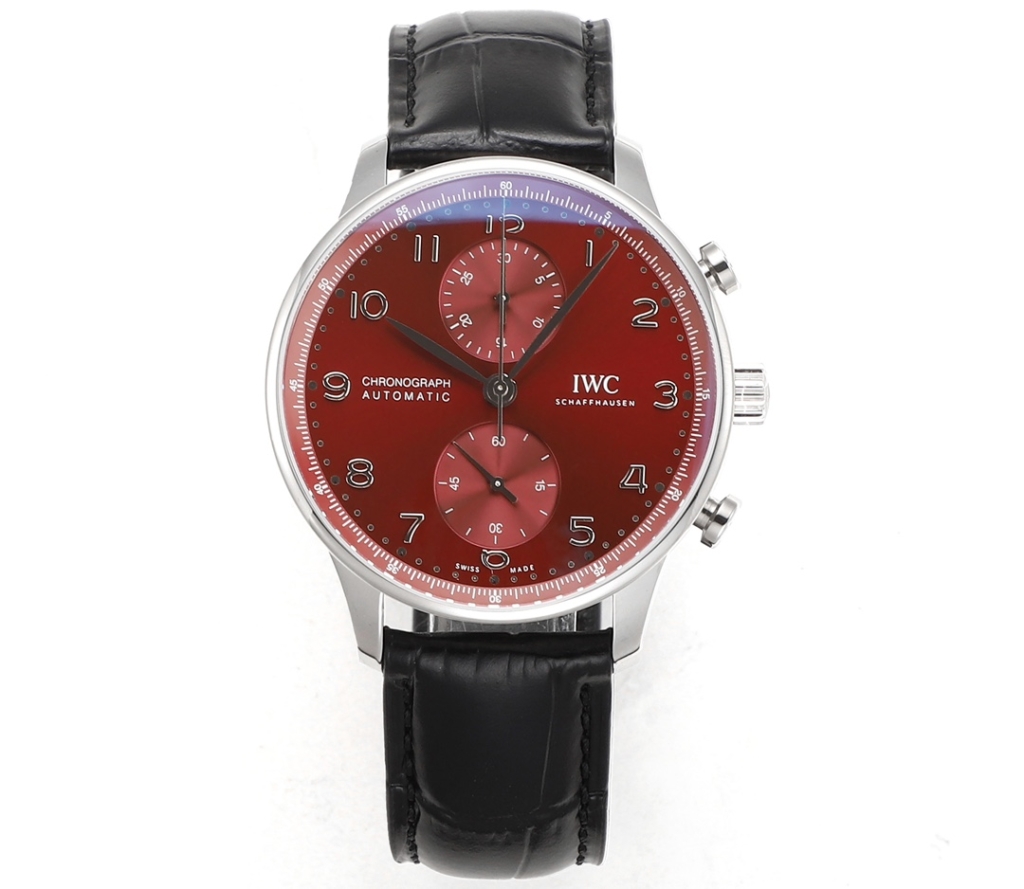 ĐỒNG HỒ IWC Portugieser Chronograph Burgundy Dial Dây Da