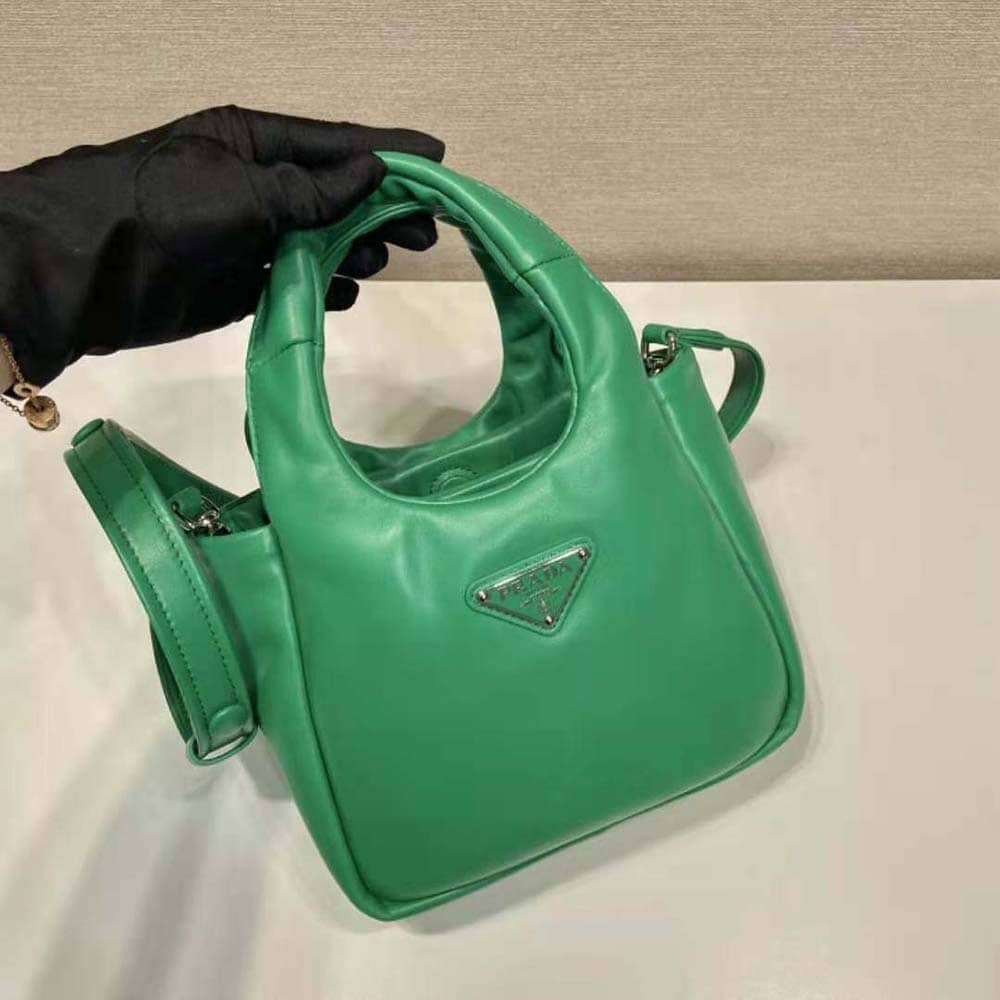 TÚI Prada Women Small Padded Prada Soft Nappa-Leather Bag-Green