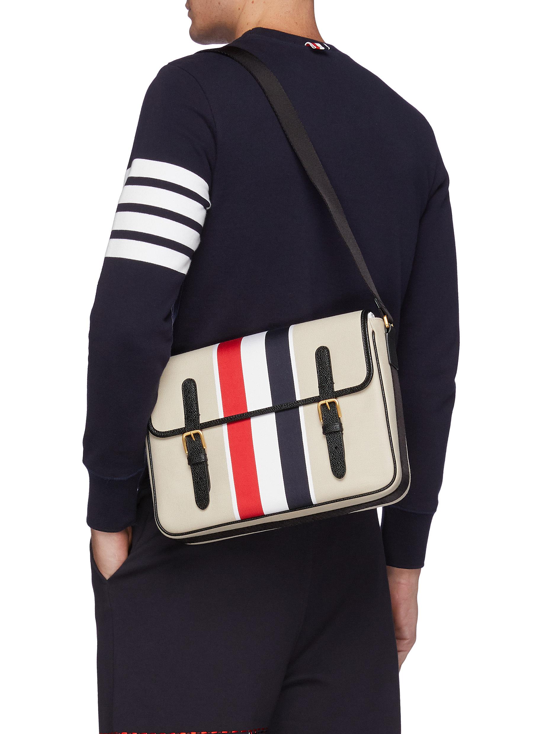 TÚI THOM BROWNE FOUR BAR STRIPE BUM BAG
