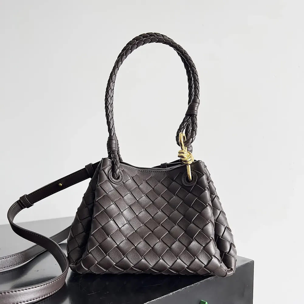 TÚI Bottega Veneta Women Small Andiamo Parachute-Black