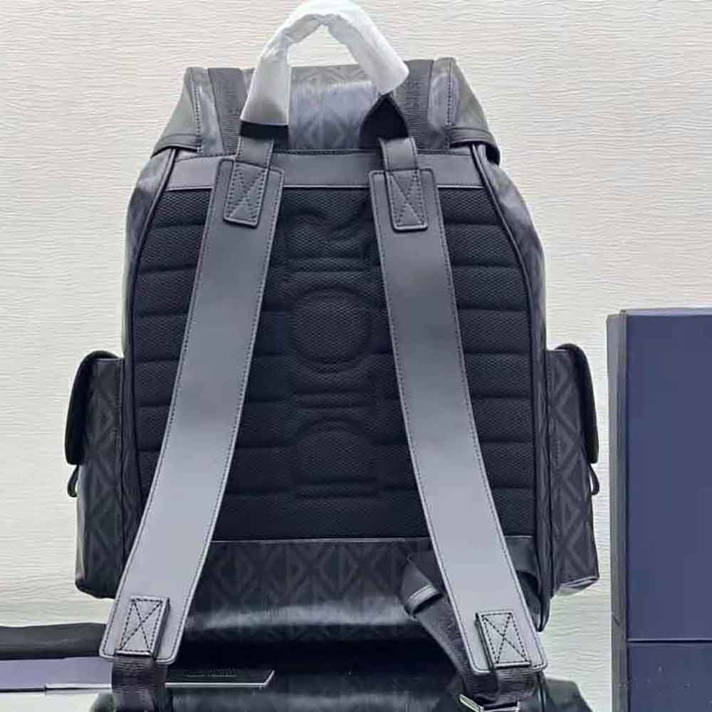 BALO DIOR Hit the Road Backpack Black CD Diamond Canvas