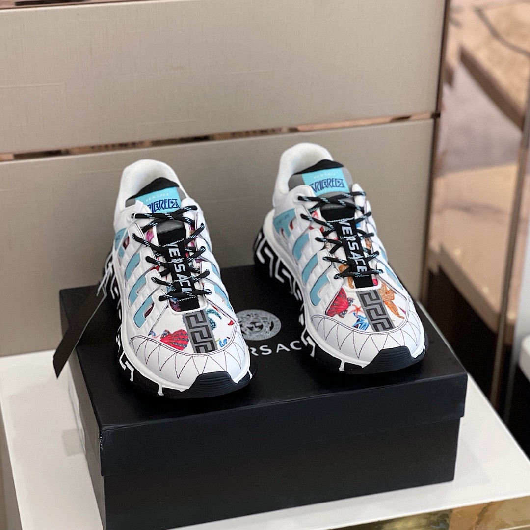 GIÀY VERSACE TRIGRECA LEATHER SNEAKER SHOES AAA