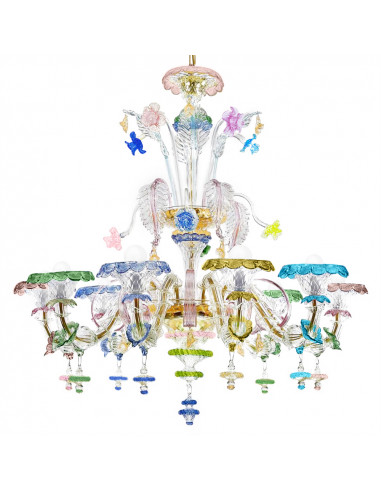 ĐÈN CHÙM Manet Deluxe Colored Murano glass chandelier