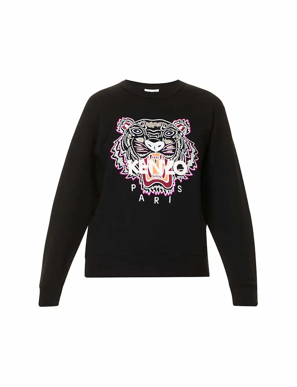 ÁO KENZO Tiger Classic brand-embroidered cotton-jersey sweatshirt