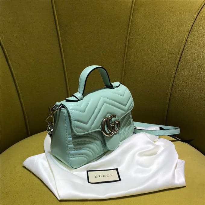 TÚI Gucci GG marmont mini top handle bag mint Top Quality