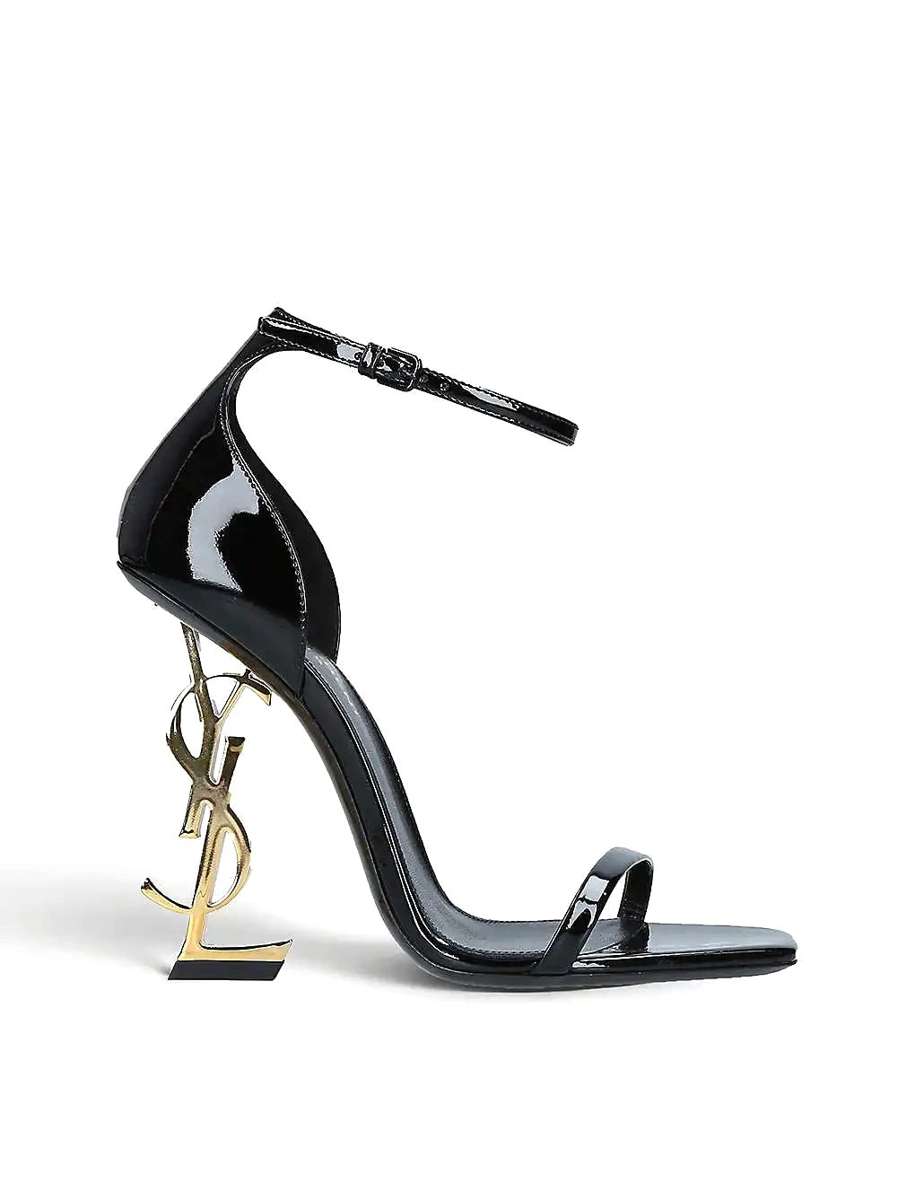 GIÀY SAINT LAURENT Opyum 110 leather heeled sandals