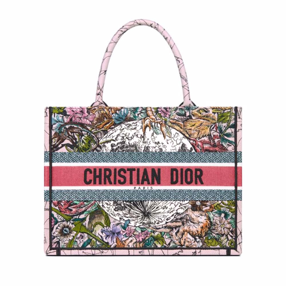 TÚI Dior Women Medium Dior Book Tote Multicolor Dior Constellation Embroidery