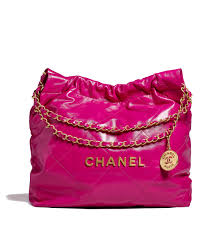 TÚI CHANEL 22 DARK PINK BRONZE BUCKLE