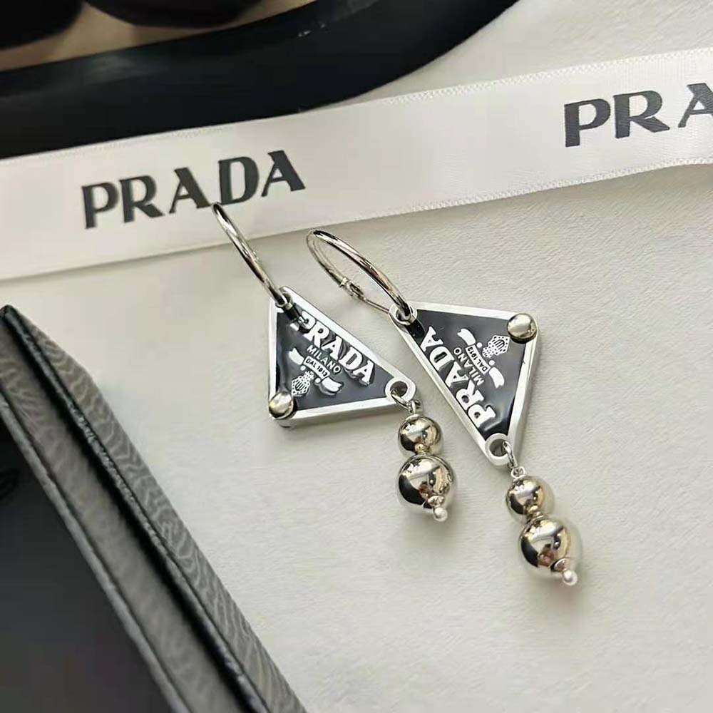 Bông tai Prada Women Ball Smalto Jewels Pendant Earrings