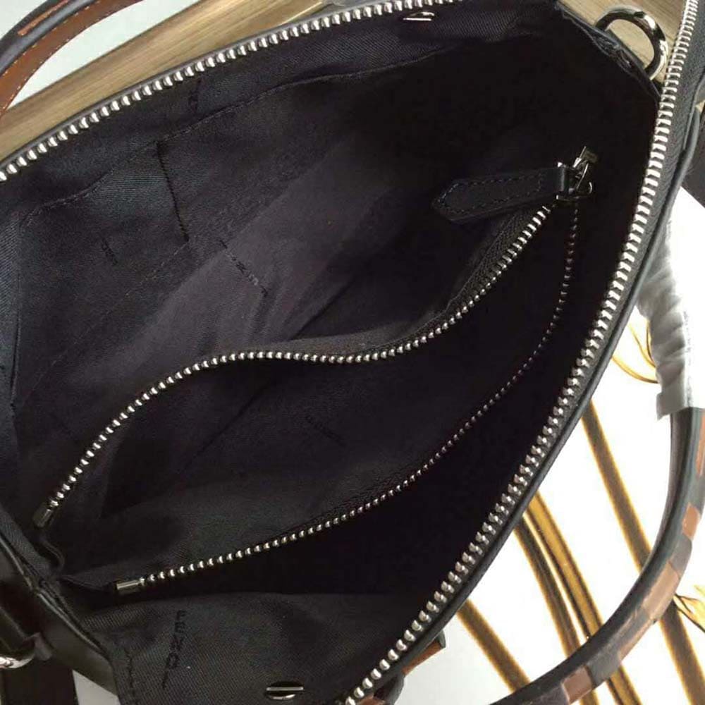 TÚI FENDI Women By the Way Regular Leather Boston Bag-Black