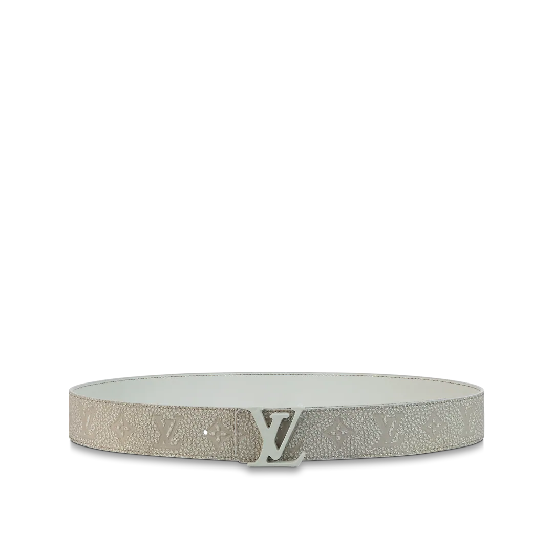 DÂY LƯNG LOUIS VUITTON LV SHAPE MNG CLIMBING 40MM REVERSIBLE WHITE 2023