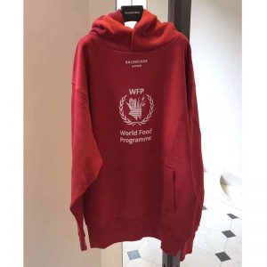 ÁO Balenciaga Unisex World Food Programme Hoodie-Red