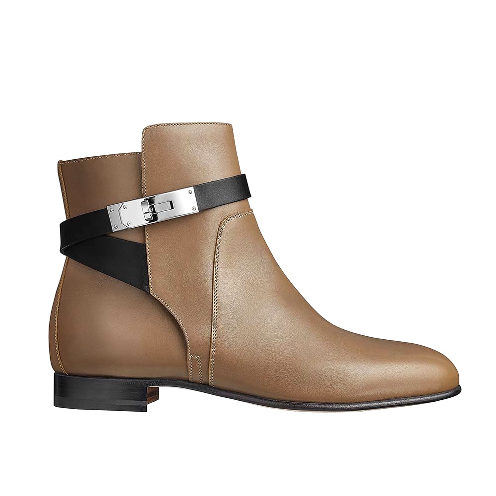 GIÀY Hermes Women Shoes Neo Ankle Boot-Brown SS2022