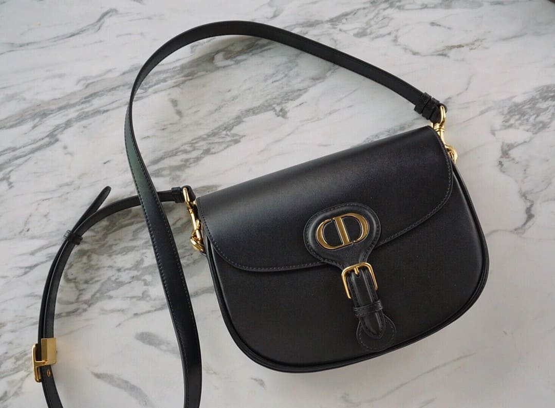Túi Dior Bobby Women Dior Bag Black Calfskin 18cm