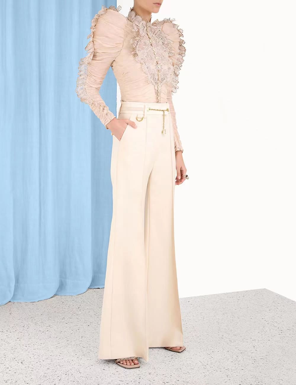 ÁO ZIMMERMANN Tay bồng Vintage Dress