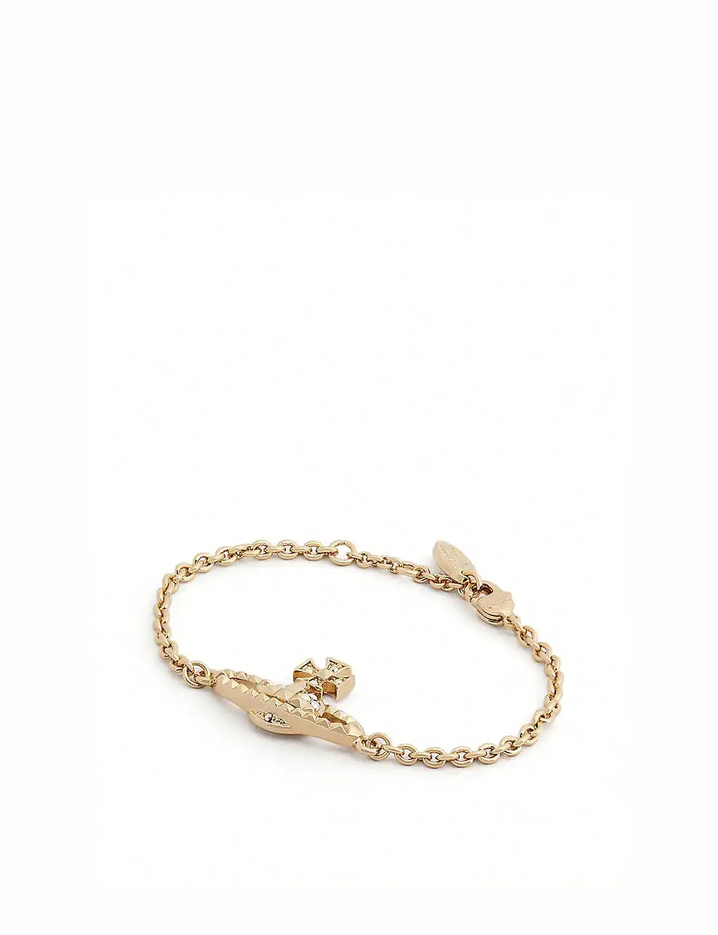 DÂY VIVIENNE WESTWOOD JEWELLERY Mayfair orb yellow gold-toned brass chain bracelet