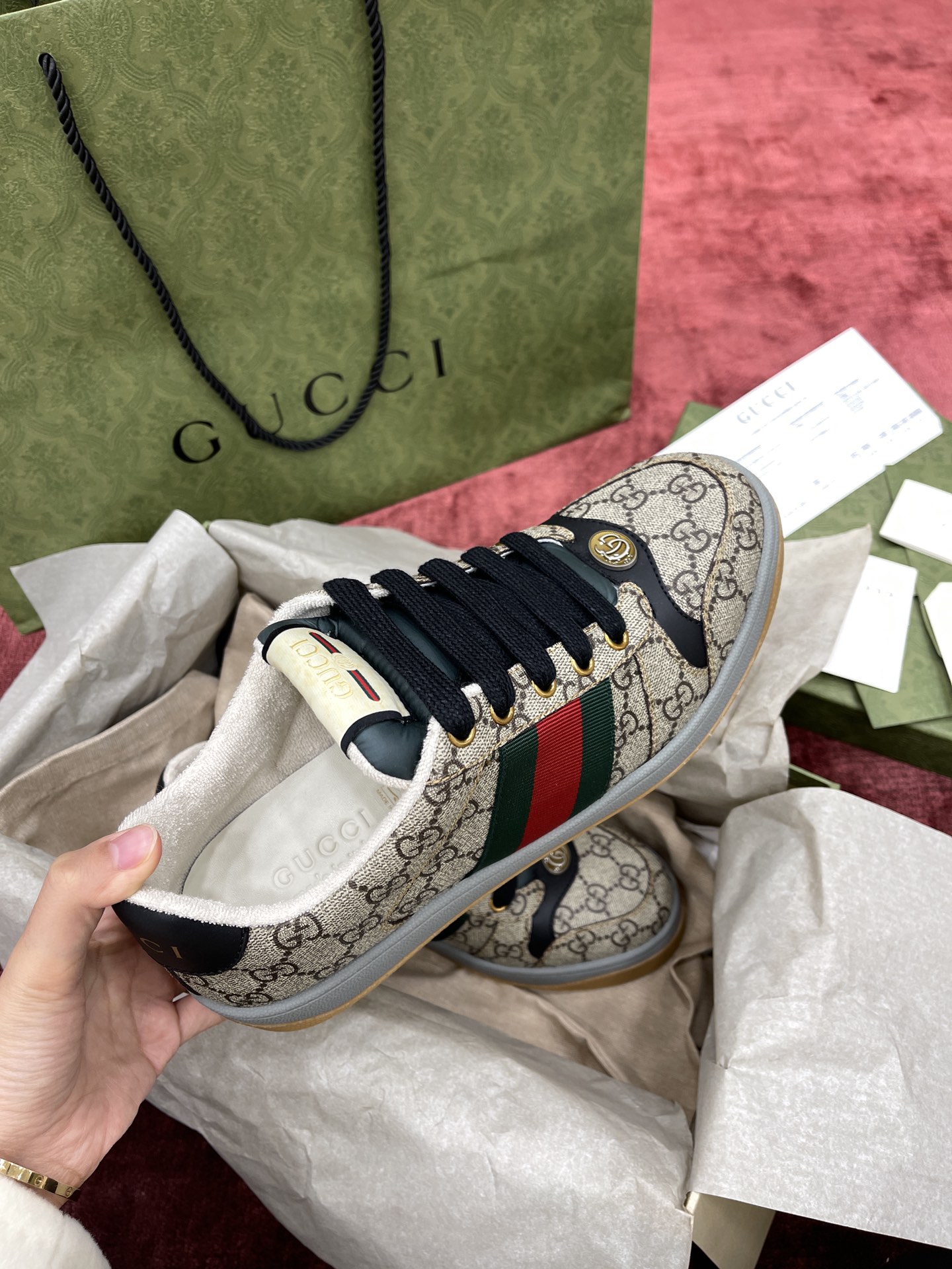 GIÀY GUCCI SCREENER SNEAKER SHOES AAA