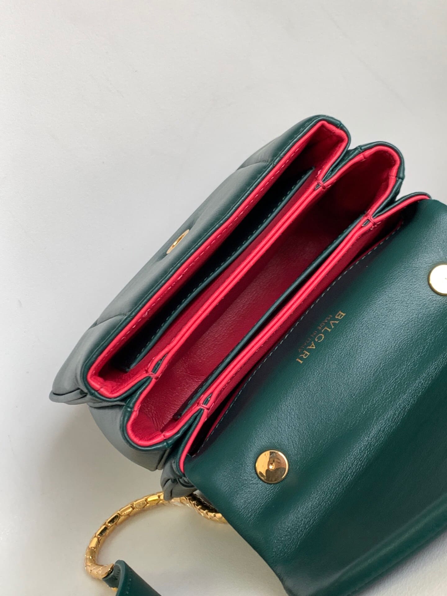 TÚI BVLGARI SERPENTI CALFSKIN GREEN