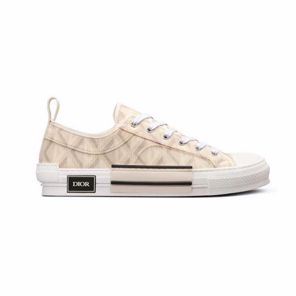 GIÀY DIOR  B23 Low-Top Sneaker Natural CD Diamond Canvas
