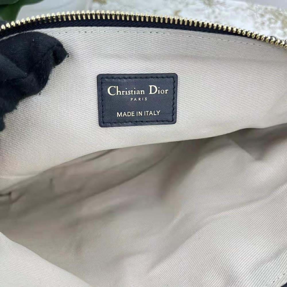 TÚI Dior Women Diortravel Travel Kit Blue Dior Oblique Jacquard