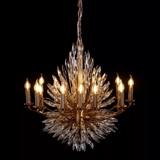 ĐÈN CHÙM LUXURY CANDLE CRYSTAL CHANDELIER