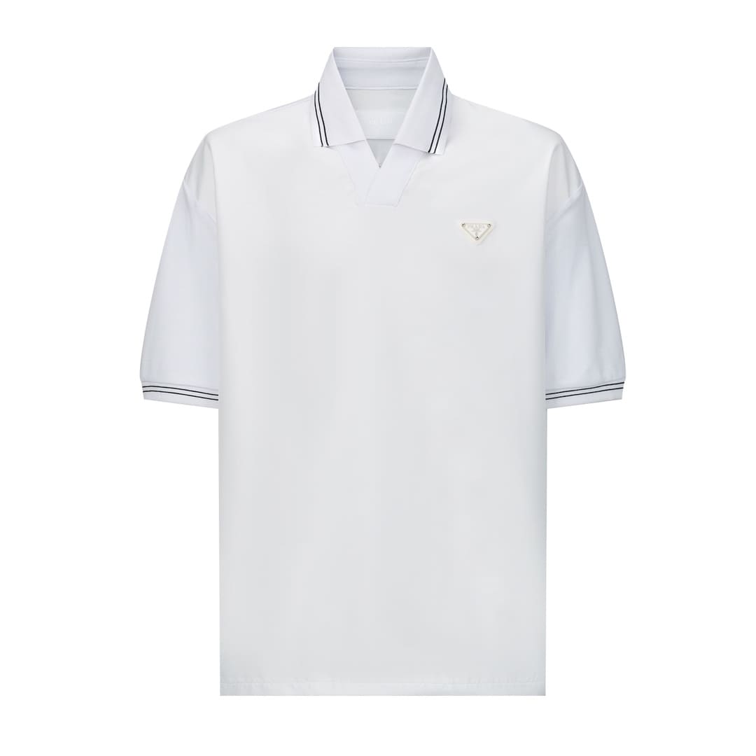 ÁO PRADA POLO SHIRT MÀU TRẮNG UNISEX