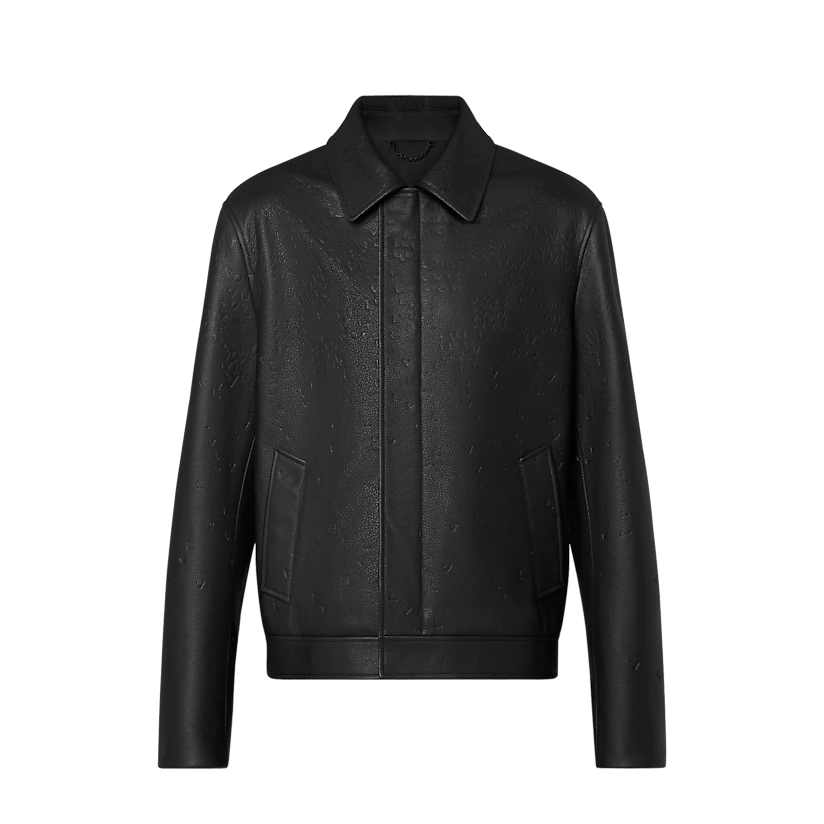 ÁO LOUIS VUITTON DAMIER SPREAD LEATHER BLOUSON