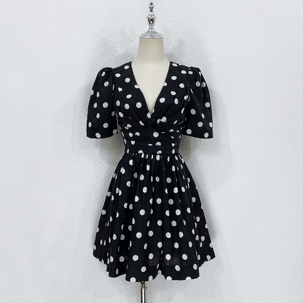 VÁY ZIMMERMANN Polka Dot Pattern Vintage Dress High Classy