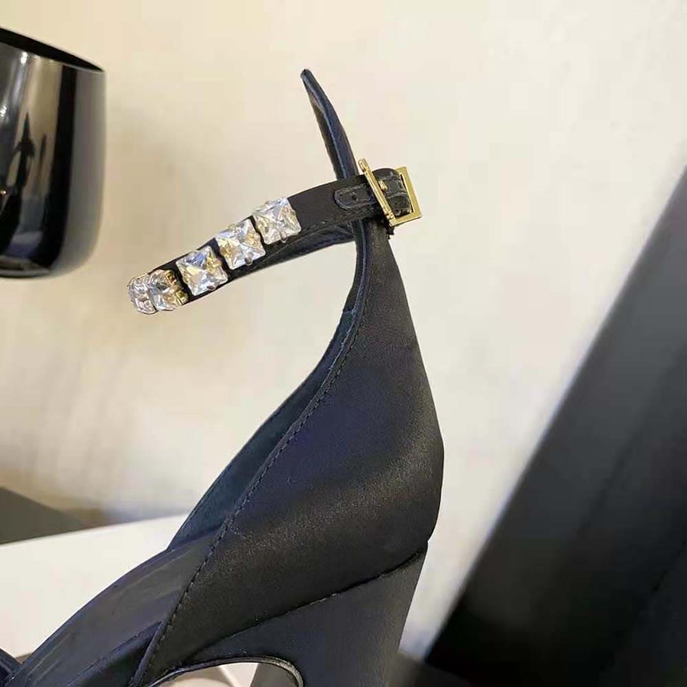 GIÀY Versace Women Aevitas Pointy Platform Pumps in 16cm Heel Height